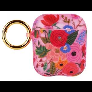 Rifle Paper Clear Garden Party Blush AirPods Case